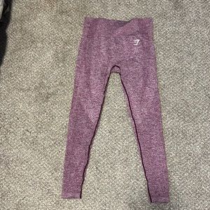 Gymshark pink high rise seamless collection leggings